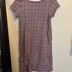 Crewcuts Women’s Size 14 Pink and Black Geometric Mini Dress